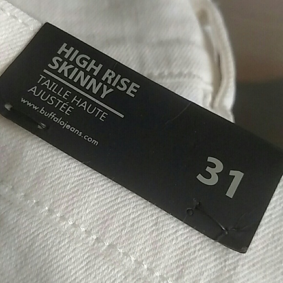 NWT Buffalo David Bitton Whte Hi Rise Skinny Jeans - Picture 5 of 7